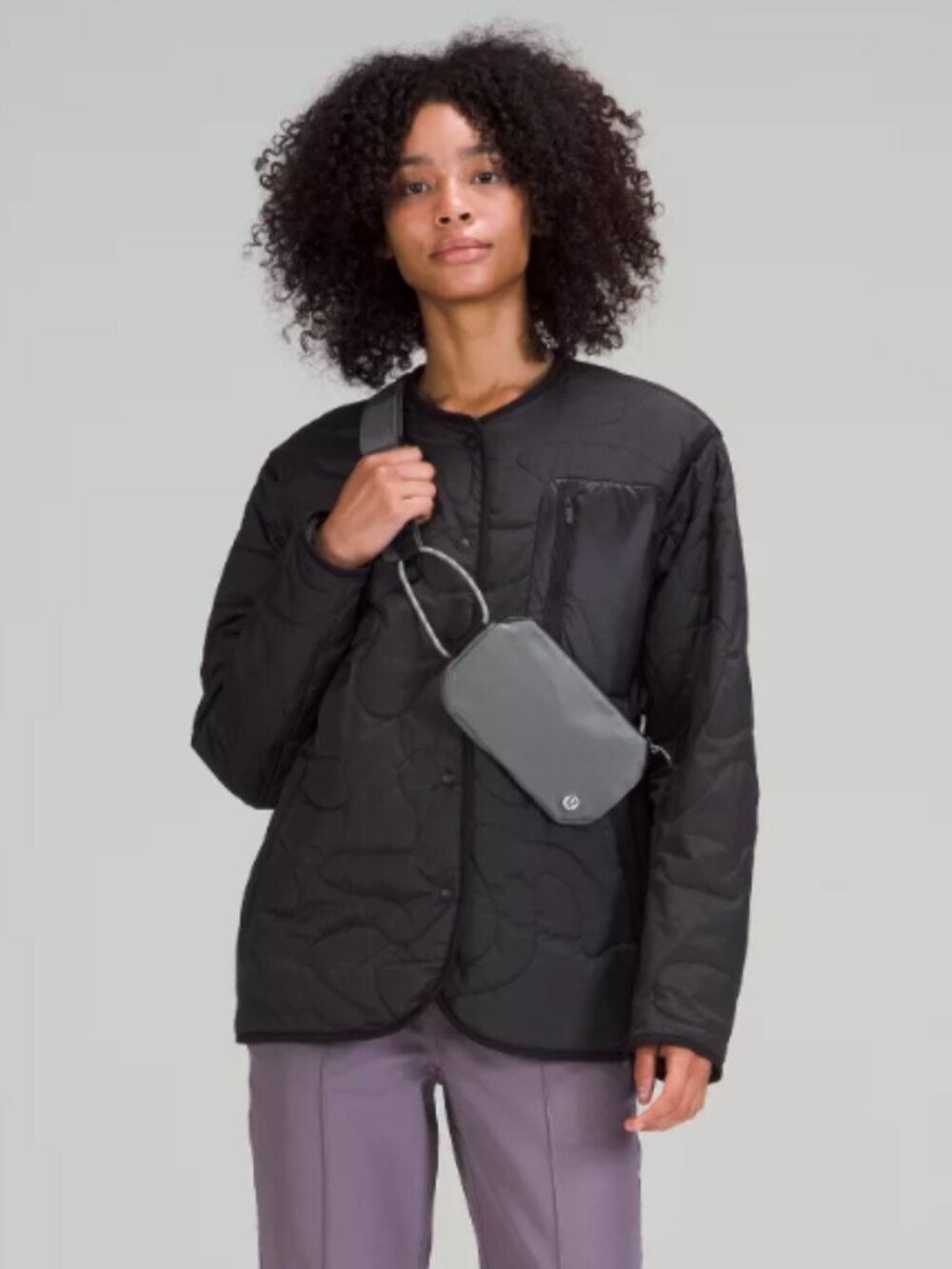 Lululemon Pop It Off Crossbody Bag Asphalt Grey Rhino Grey Sling Unisex